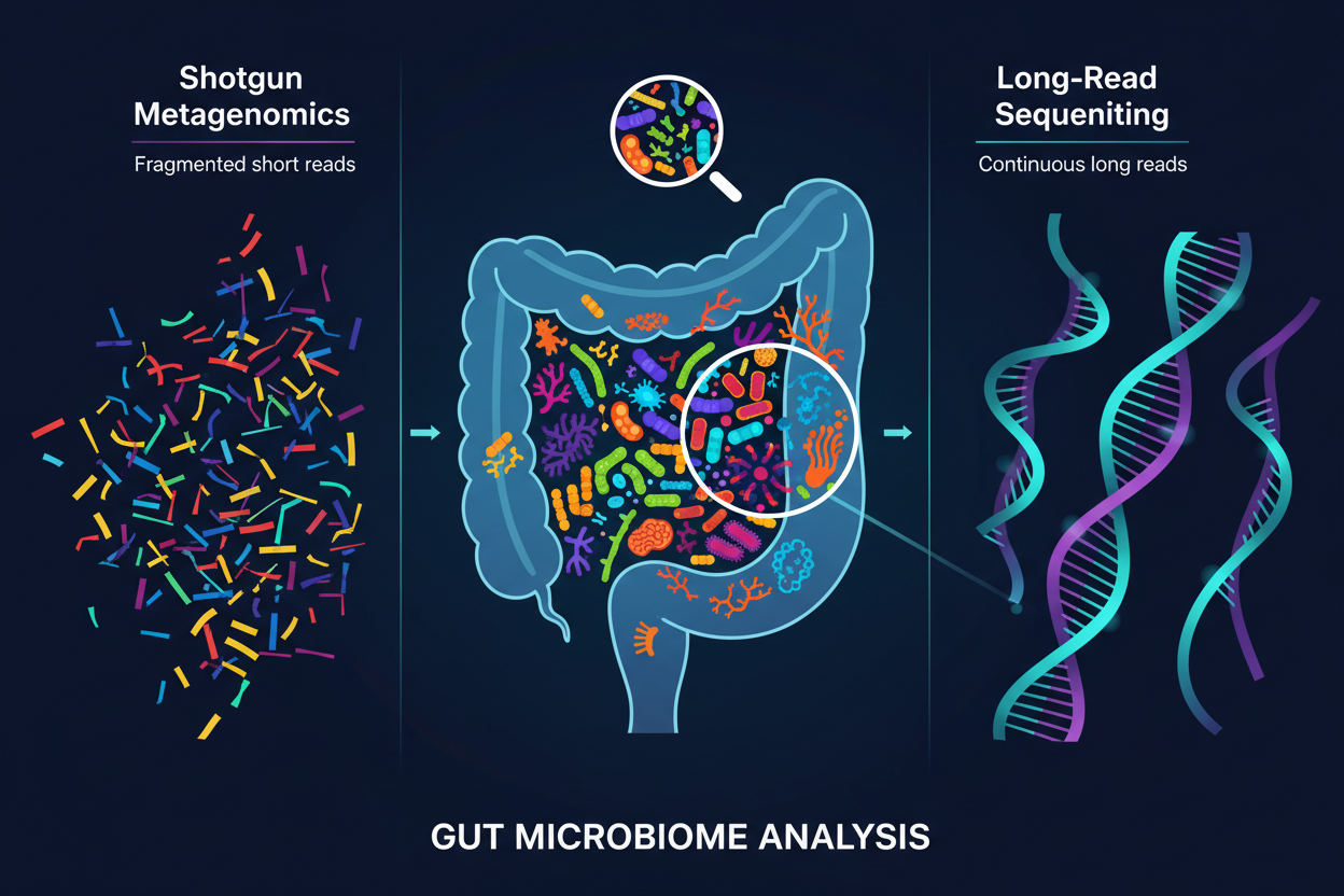 Shotgun Metagenomics vs. Long-Read Sequencing: Which Technology Provides the Most Accurate View of the Gut Microbiome?