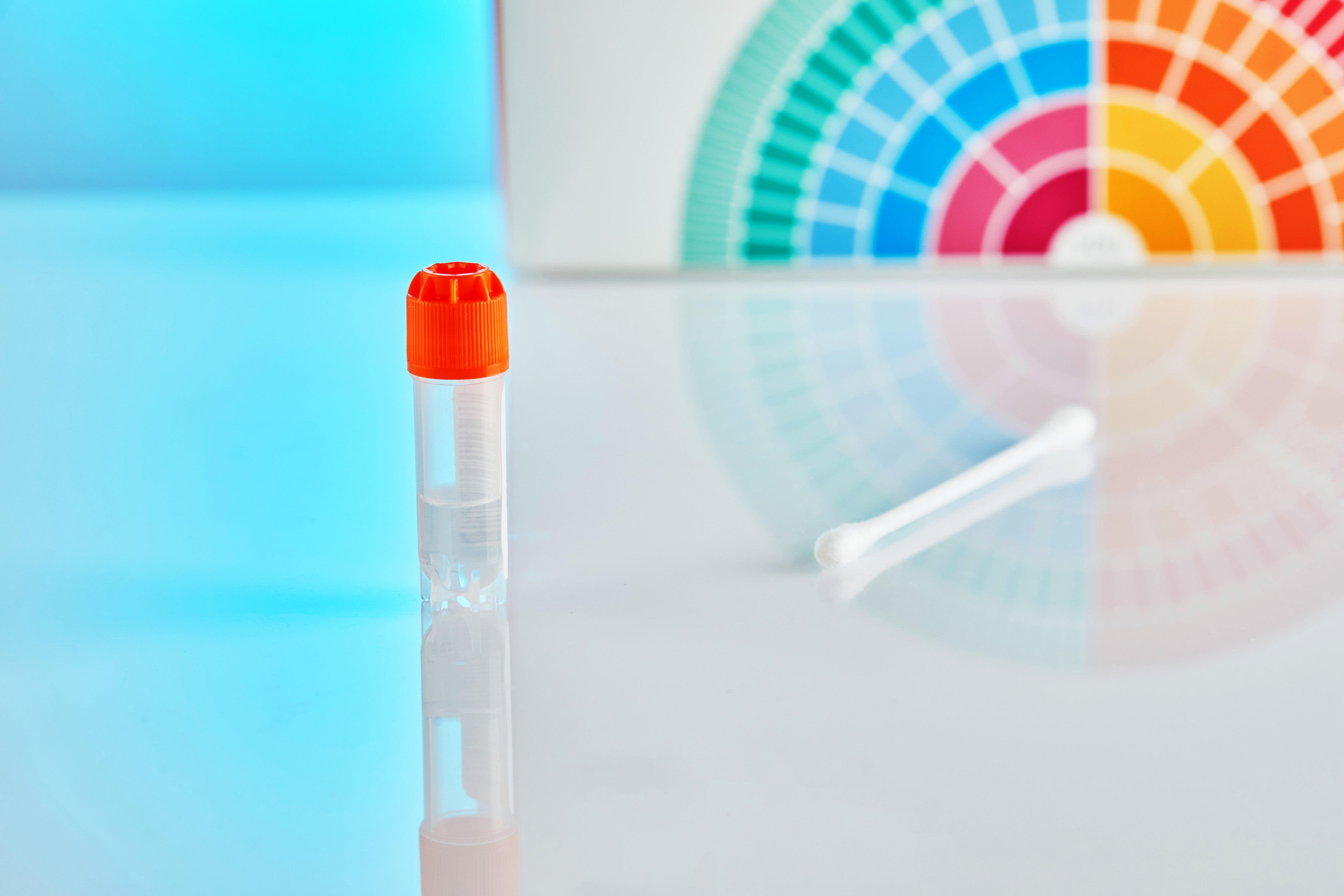 Laboratory tube used for DNA sequencing analysis, illustrating gut microbiome test accuracy
