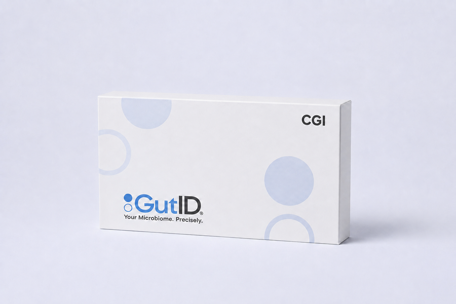 GutID CGI Core Gut Insights at-home gut microbiome test kit box